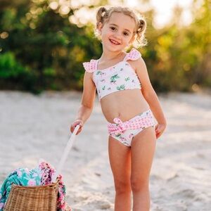 🍓Sz 8 SweetHoney Retro Tankini - Sweet Berry 2 piece swimsuit!